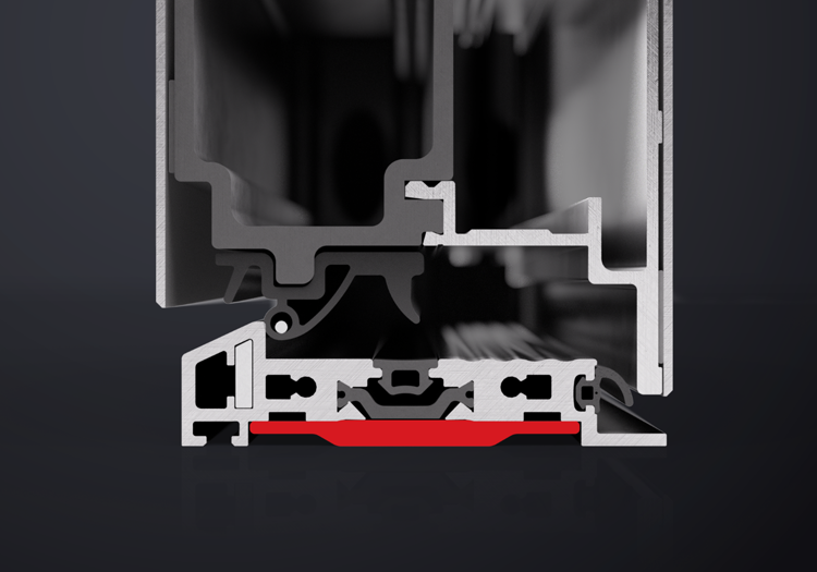 Verstärkte Schwelle Karbon Aluminium